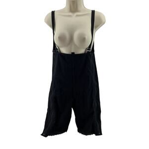 ContourMD Thigh Body Garment Side Zippers Open Crotch Black Xlarge